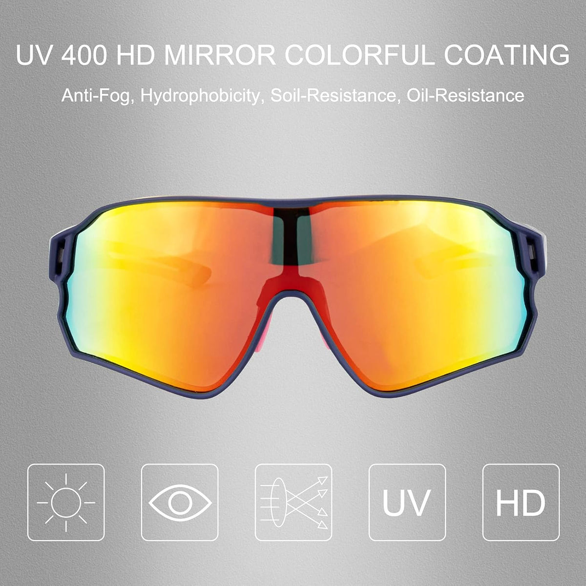 ROCKBROS Polarized Sunglasses UV Protection for Women Men Cycling