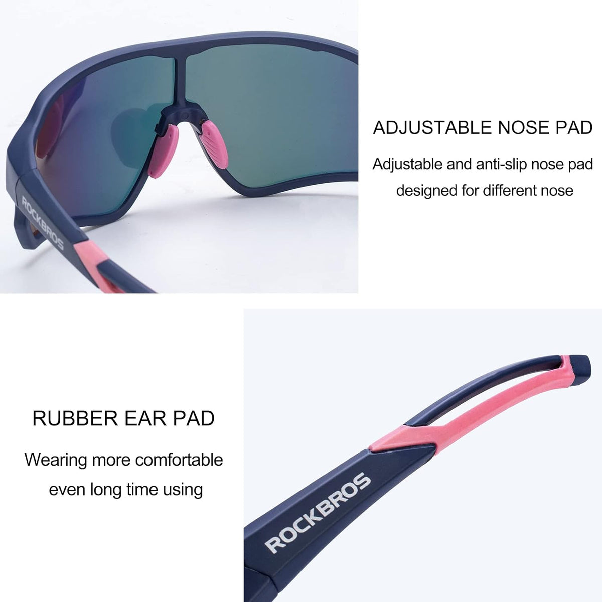 ROCKBROS Polarized Sunglasses UV Protection for Women Men Cycling