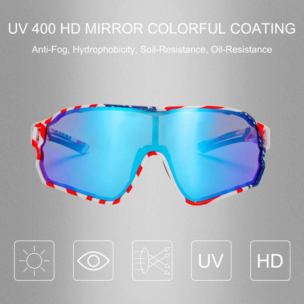ROCKBROS Polarized Sunglasses UV Protection for Women Men Cycling