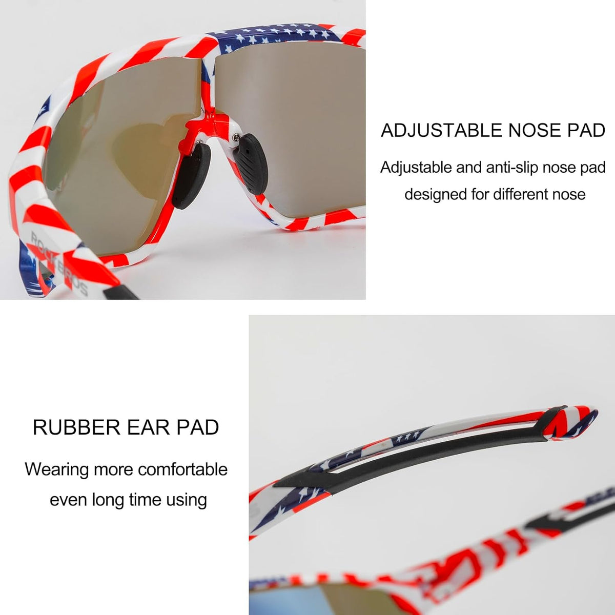 ROCKBROS Polarized Sunglasses UV Protection for Women Men Cycling