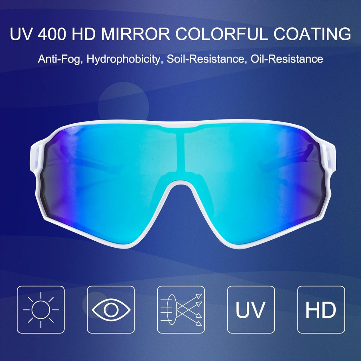 ROCKBROS Polarized Sunglasses UV Protection for Women Men Cycling