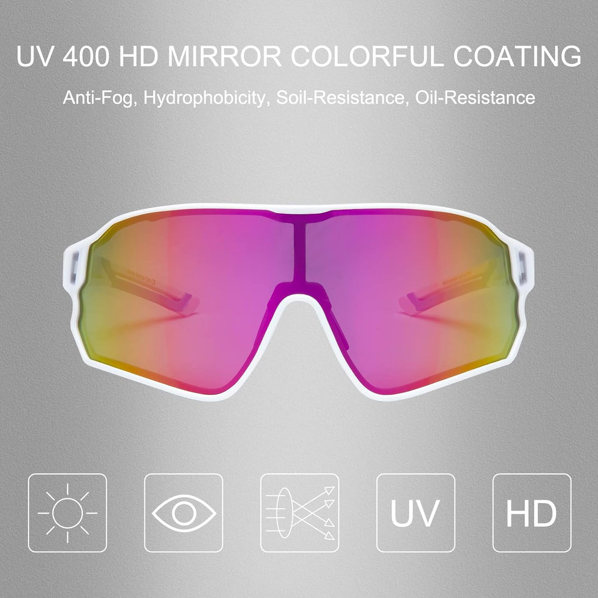 ROCKBROS Polarized Sunglasses UV Protection for Women Men Cycling