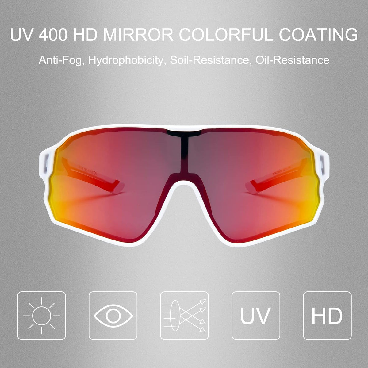 ROCKBROS Polarized Sunglasses UV Protection for Women Men Cycling