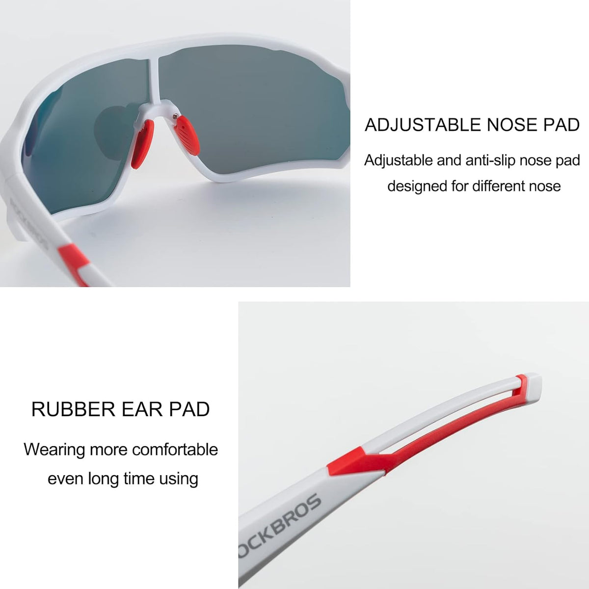 ROCKBROS Polarized Sunglasses UV Protection for Women Men Cycling