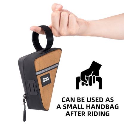 ROCKBROS Triangle Bike Small Tool Frame Bag Waterproof Storage Pouch for Folding Bikes