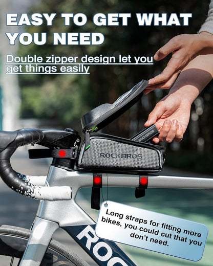 ROCKBROS Waterproof Bike Frame Bag for Phones & Gear