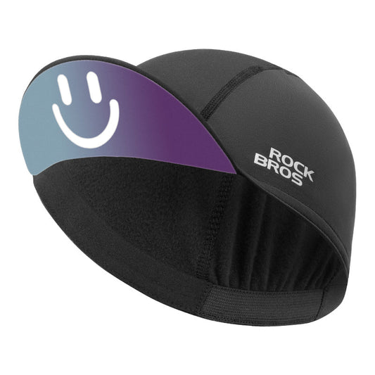 ROCKBROS Smiley Winter Hat Fleece Lined Sun Protection Helmet Compatible Reflective Design