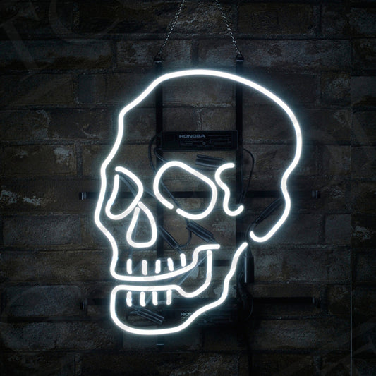Skull Bone Shape Neon Ligh Sign
