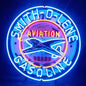 Blue Smith-o-lene Gasoline Aviation Brand Neon Signs Light