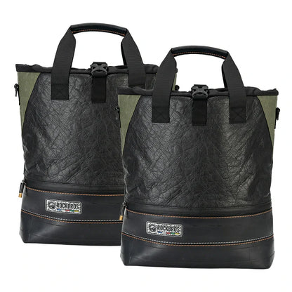 Sustainable Eco-Friendly Recycled Tire 12L Waterproof Bike Panniers ROAD TO SKY