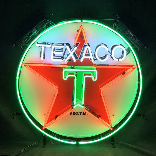 Texaco Gasoline Neon Signs Light