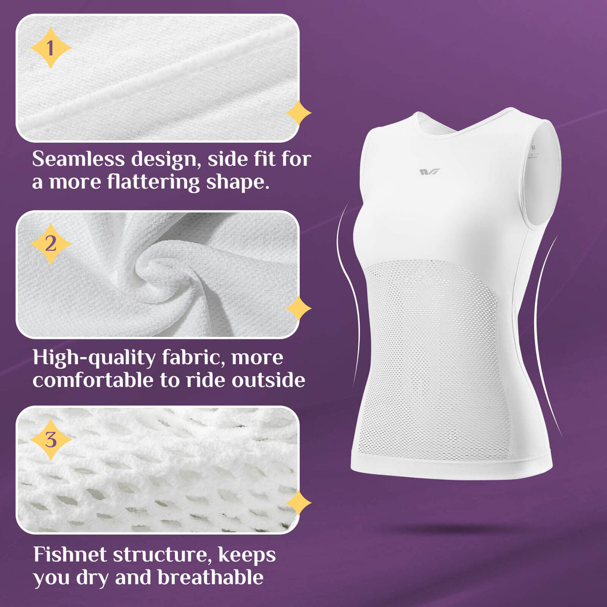 TVI Women's Cycling Ultralight Jersey Sleeveless
