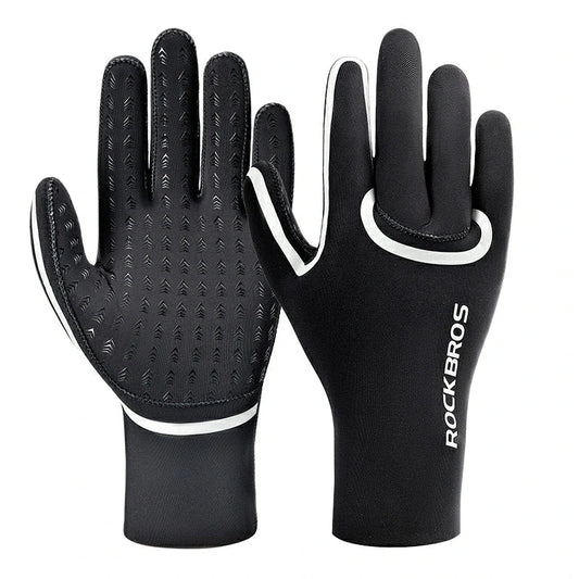 Winter Riding Gloves Water Repellent Full-Palm Silicone